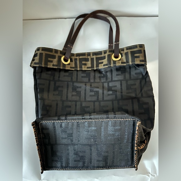 Fendi Brown Zucca Tote Bag - Picture 8 of 11